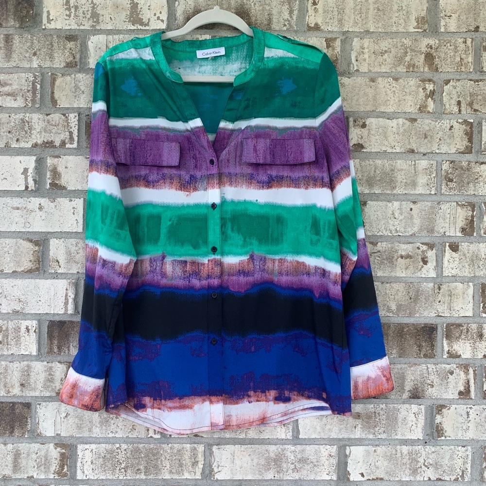 Calvin Klein blouse size L